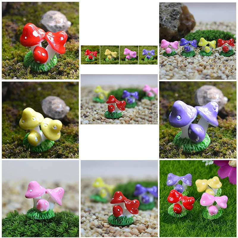 Christmas Tree Micro Landscape Miniature Craft Fairy Gardens Accessories Micro Landscape for Garden Or Room Decoration