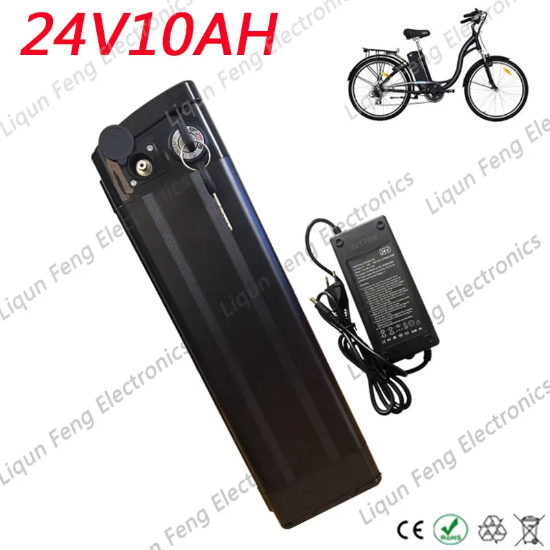 Hot Sales Bottom Discharge 250W 350W 24V 10AH Lithium ion Battery Pack Electric Bike battery with 29.4V 2A charger and BMS
Hot Sales Bottom Discharge 250W 350W 24V 10AH Lithium ion Battery Pack Electric Bike battery with 29.4V 2A charger and BMS