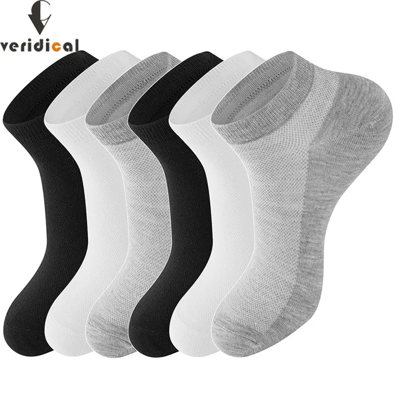 VERIDICAL 5 pairs/lot Men Mesh Breathable Cotton cool work socks solid Casual Athletic Summer Thin Ankle Low Cut Short Socks
VERIDICAL 5 pairs/lot Men Mesh Breathable Cotton cool work socks solid Casual Athletic Summer Thin Ankle Low Cut Short Socks