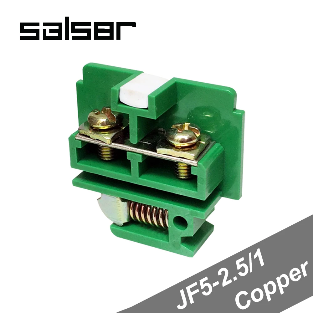 (50PCS) JF5-2.5/1 Copper Terminal blocks 25A/1P 660V Universal DIN Rail Mounted 0.5-2.5mm2 Wire Dual Row connector
(50PCS) JF5-2.5/1 Copper Terminal blocks 25A/1P 660V Universal DIN Rail Mounted 0.5-2.5mm2 Wire Dual Row connector