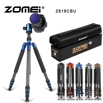 

ZOMEI Z818C Camera Tripod Monopod Carbon Fiber Travel Tripod With 360 Degree Ball Head And Stand Bag For SLR DSLR Digital Camera