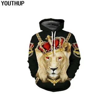 YOUTHUP Lion Hoodies For Men/Women Lion King 3d Print Hooded Sweatshirt Men 3d Hoodies Coat Pullover Tracksuit Casual Outwear
YOUTHUP Lion Hoodies For Men/Women Lion King 3d Print Hooded Sweatshirt Men 3d Hoodies Coat Pullover Tracksuit Casual Outwear