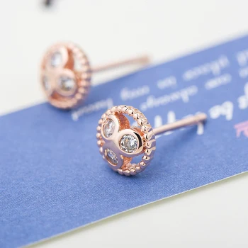 Solid 925 Silver Zircon Zircon Earrings Stud Pretty Flower Jewelry Female Gift 18K Rose Gold Plated Wholesale Stud Earrings
Solid 925 Silver Zircon Zircon Earrings Stud Pretty Flower Jewelry Female Gift 18K Rose Gold Plated Wholesale Stud Earrings