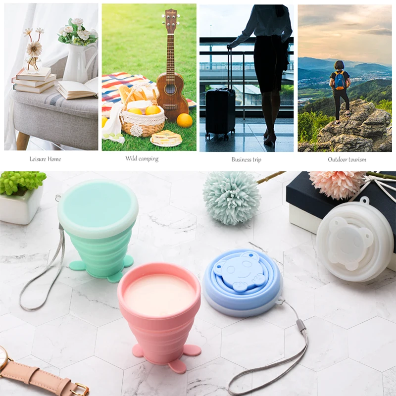 New portable silicone folding cup high temperature resistant water bottles outdoor travel sports with lid cups 200 ml drinkware
New portable silicone folding cup high temperature resistant water bottles outdoor travel sports with lid cups 200 ml drinkware