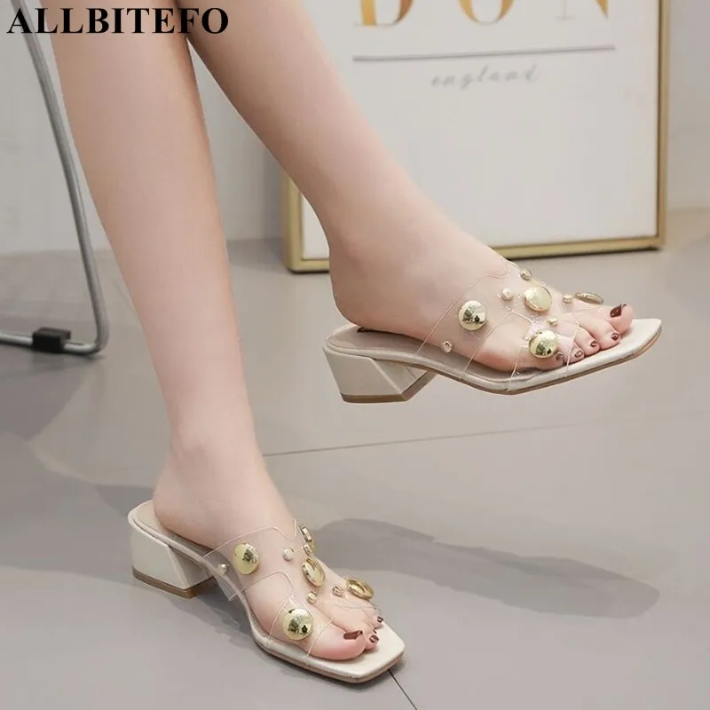 ALLBITEFO fashion casual women slippers medium heel shoes comfortable summer beach slippers girls ladies chinela slides shoes
ALLBITEFO fashion casual women slippers medium heel shoes comfortable summer beach slippers girls ladies chinela slides shoes