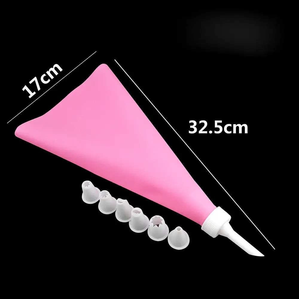 9PC/Set Silicone Kitchen Accessories Icing Piping Cream Pastry Bag +7 Plastic Nozzle Set DIY Cake Decorating Tools
9PC/Set Silicone Kitchen Accessories Icing Piping Cream Pastry Bag +7 Plastic Nozzle Set DIY Cake Decorating Tools