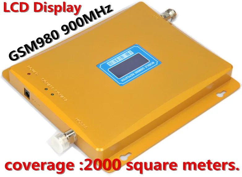 

Hot Sale! LCD Display GSM980 900MHz Gain 65dBi Mobile Phone Signal Amplifier Booster Repeater 2000 square meter amplifier