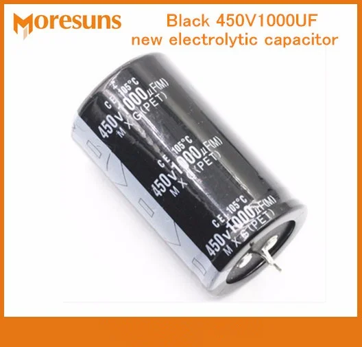 Black 450V1000UF new electrolytic capacitor_