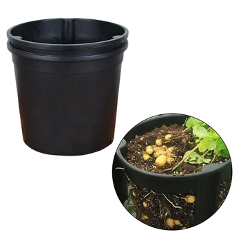 Plastic Plants Nursery Pot Seedlings Flower Plant Container Seed Starting Pots (Black)
Plastic Plants Nursery Pot Seedlings Flower Plant Container Seed Starting Pots (Black)