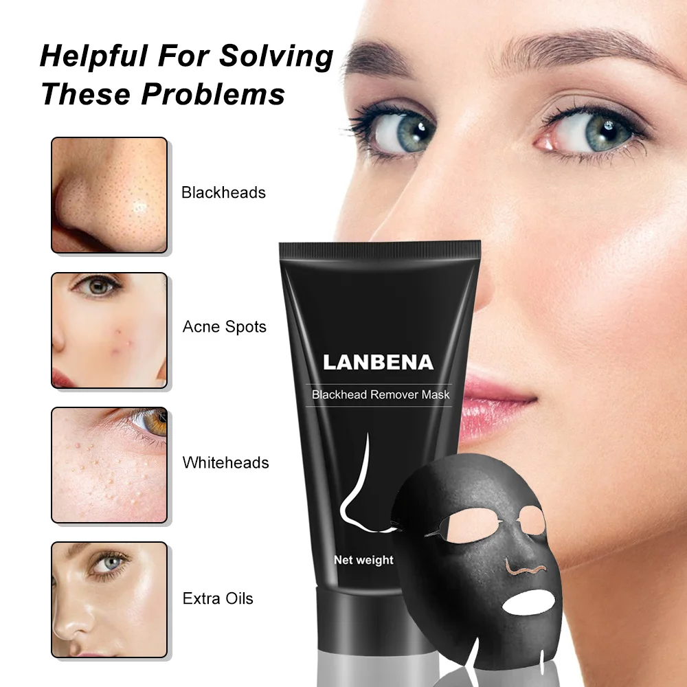 LANBENA Blackhead Remover Nose Black Mask Bamboo charcoal Face Care Acne Treatment Peel off Mask Deep Cleansing Skin Care
LANBENA Blackhead Remover Nose Black Mask Bamboo charcoal Face Care Acne Treatment Peel off Mask Deep Cleansing Skin Care