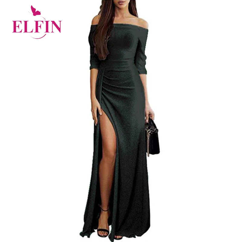 Shinny Off Shoulder Dress Party Women 3/4 Sleeve Slash Neck Elegant Dress Long 2018 High Waist Split Maxi Dress Vestido SJ1177R
Shinny Off Shoulder Dress Party Women 3/4 Sleeve Slash Neck Elegant Dress Long 2018 High Waist Split Maxi Dress Vestido SJ1177R