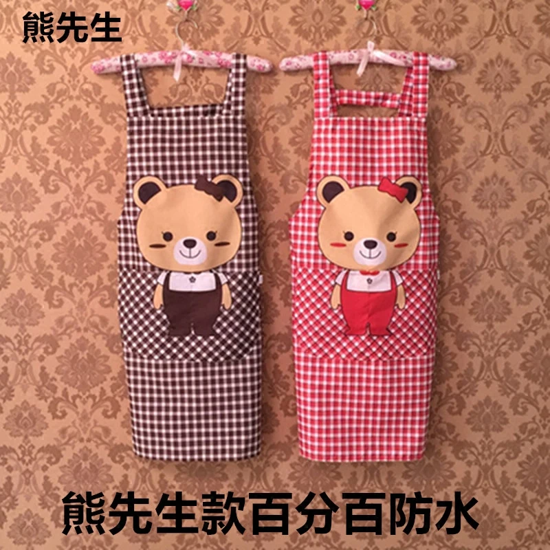 Couple cute Korean fashion padded waterproof apron men and women sleeveless adult smock kitchen custom printing
Couple cute Korean fashion padded waterproof apron men and women sleeveless adult smock kitchen custom printing