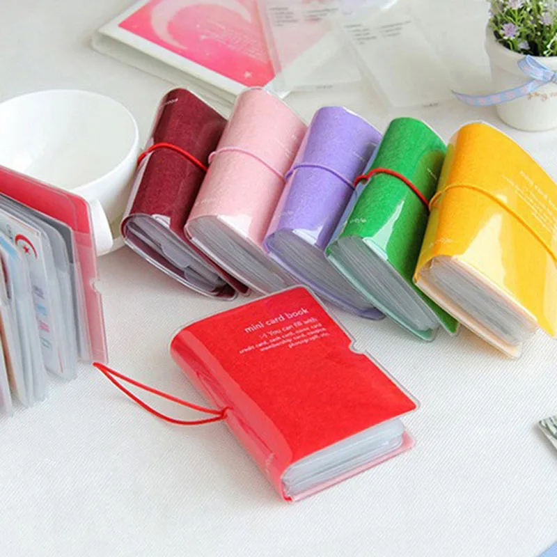 Men&Women 28 space PVC Card Holder Bank Credit Holder Business Card Cases Mini Book 6 Candy Color ID/VIP Card Collect
Men&Women 28 space PVC Card Holder Bank Credit Holder Business Card Cases Mini Book 6 Candy Color ID/VIP Card Collect