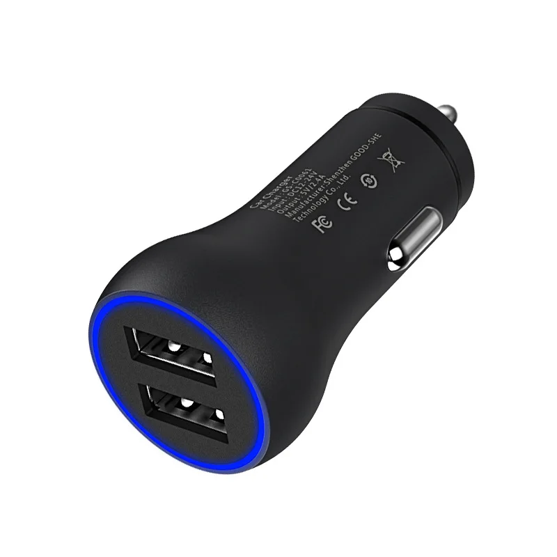New 5V2.4A Metal Mini Dual USB Mobile Phone Digital LED Blue Light Tablet Car Charger Universal Adapter Fashion Vcds Connector
New 5V2.4A Metal Mini Dual USB Mobile Phone Digital LED Blue Light Tablet Car Charger Universal Adapter Fashion Vcds Connector