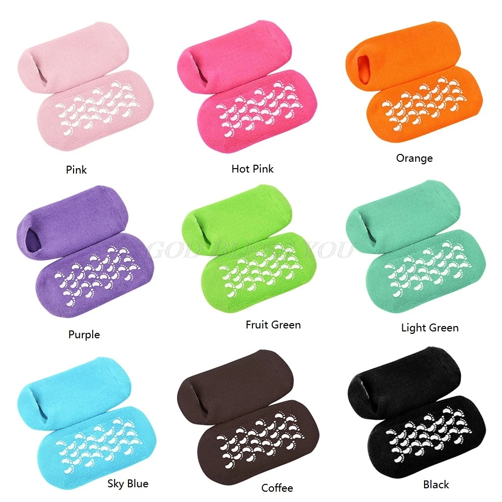 1 Pair SPA Moisturizing Gel Cotton Socks Nourishing Dry Cracked Heel Feet Care Skin Repair Therapy Treatment
1 Pair SPA Moisturizing Gel Cotton Socks Nourishing Dry Cracked Heel Feet Care Skin Repair Therapy Treatment