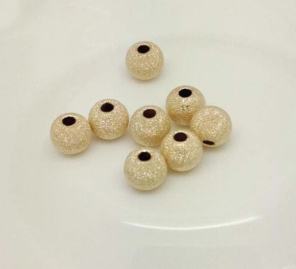 Gold filled Frosted beads 3-6MM accessories bead necklace DIY accessories 10pcs for jewelry making
Gold filled Frosted beads 3-6MM accessories bead necklace DIY accessories 10pcs for jewelry making