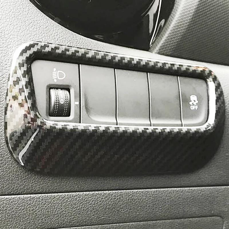 For Hyundai Kona Encino 2018 2019 ABS Carbon Fibre Car Headlight Switch Button Sequins Internal Decoration Stickers Car Styling
For Hyundai Kona Encino 2018 2019 ABS Carbon Fibre Car Headlight Switch Button Sequins Internal Decoration Stickers Car Styling