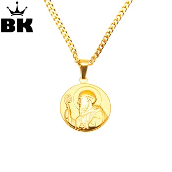 Stainless Steel Saint Benedict of Nursia Evil Protection Medal Crucifix Pendant Necklace Religious Cross VRSNSMY SMQLIVB CSPB
Stainless Steel Saint Benedict of Nursia Evil Protection Medal Crucifix Pendant Necklace Religious Cross VRSNSMY SMQLIVB CSPB