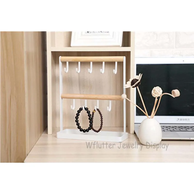 Wooden Metal 2-Layer Earring Display Rack Jewelry Holder Necklace Hanging Shelf Earring Show Stand Jewelry Hanger Organizer
Wooden Metal 2-Layer Earring Display Rack Jewelry Holder Necklace Hanging Shelf Earring Show Stand Jewelry Hanger Organizer