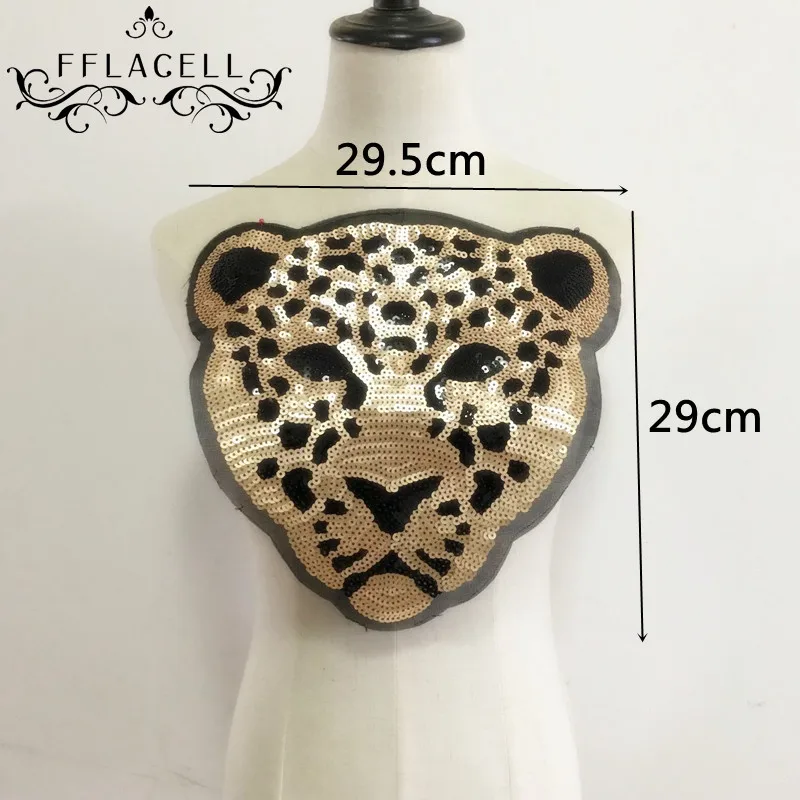 FFLACELL 5pcs Sequins patch leopard head DIY clothes patches for clothing Sew-on embroidered patch motif beaded applique
FFLACELL 5pcs Sequins patch leopard head DIY clothes patches for clothing Sew-on embroidered patch motif beaded applique