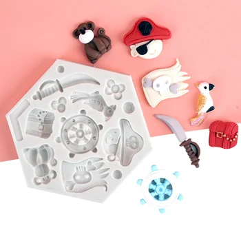 Pirate Parrot Monkey Fondant Silicone Mold Soap Clay Molds DIY Cup Cake Decor Chocolate Candy Cookie Sugar Ice Mould Baking Tool
Pirate Parrot Monkey Fondant Silicone Mold Soap Clay Molds DIY Cup Cake Decor Chocolate Candy Cookie Sugar Ice Mould Baking Tool