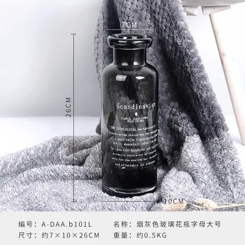 Home Decoration Accessories Modern Nordic Sand Smoke Color Glass Vases Dry Flower Decorator Living Room Home Balcony Decorations
Home Decoration Accessories Modern Nordic Sand Smoke Color Glass Vases Dry Flower Decorator Living Room Home Balcony Decorations