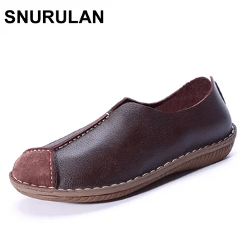 SNURULAN Hand-made Flat Shoes Women Genuine Leather Slip on Loafers Ladies Moccasin Shoes Flat Mori girl Footwear
SNURULAN Hand-made Flat Shoes Women Genuine Leather Slip on Loafers Ladies Moccasin Shoes Flat Mori girl Footwear
