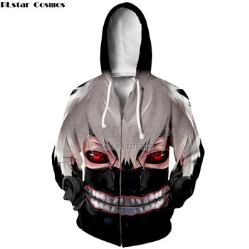 PLstar Cosmos anime Tokyo Ghoul zipper Hoodies Men women jacket 3D Print Hooded Sweatshirts Free Shipping
PLstar Cosmos anime Tokyo Ghoul zipper Hoodies Men women jacket 3D Print Hooded Sweatshirts Free Shipping