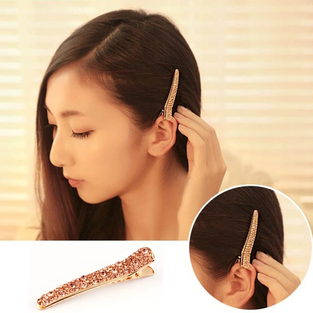 Temperament Simple Rhinestone Hairpin with Diamond Hairpin Sweet Duckbill Clip Tiara Hairpin and Clips Alligator Hair Clips
Temperament Simple Rhinestone Hairpin with Diamond Hairpin Sweet Duckbill Clip Tiara Hairpin and Clips Alligator Hair Clips