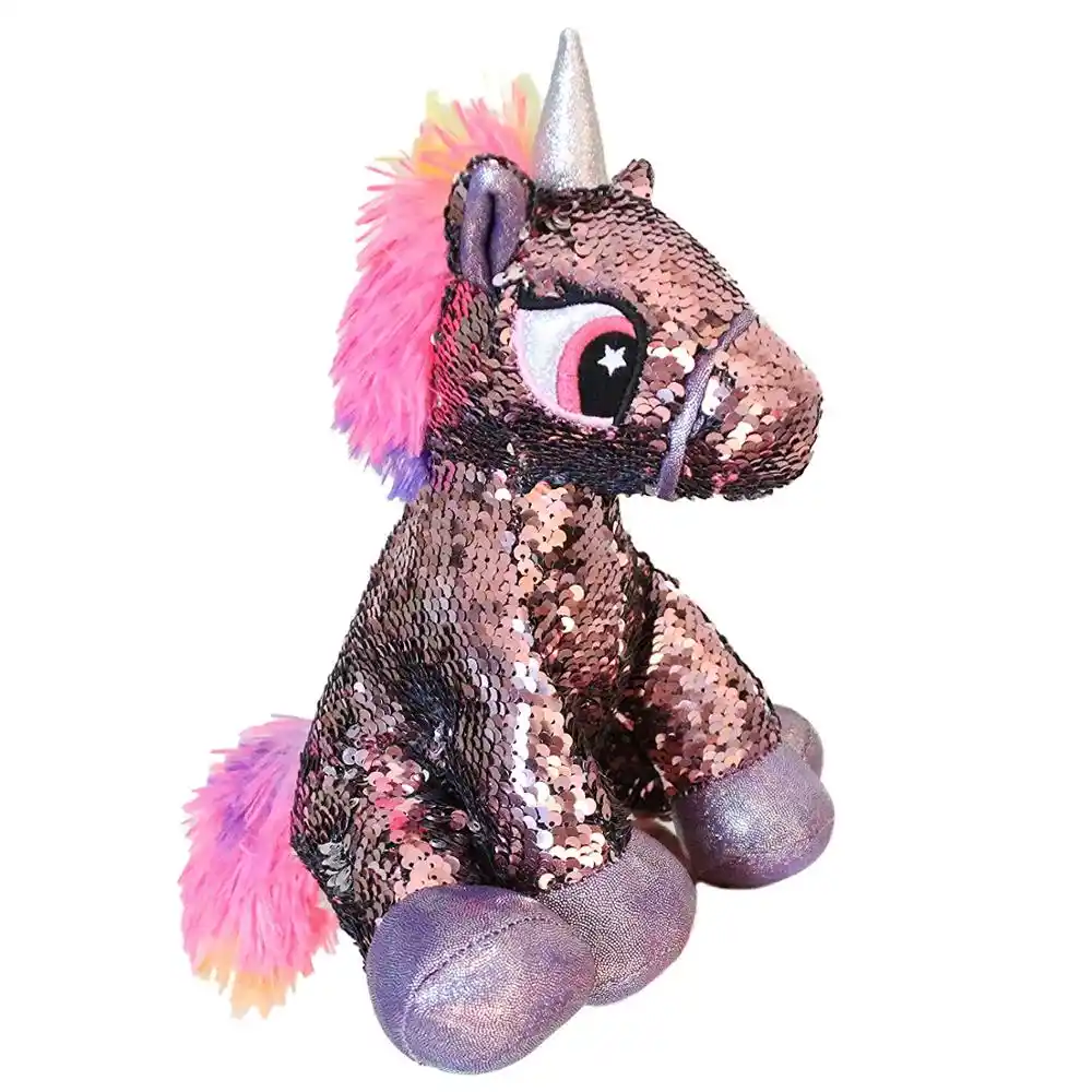 sequin unicorn plush