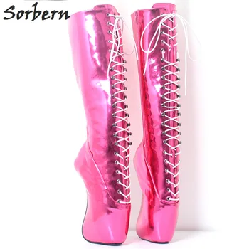Sorbern Metallic Pink Knee High Boots For Women Heelless Super High Heels Sexy Ballet Fetish Boots Unisex Custom Colors Boots
Sorbern Metallic Pink Knee High Boots For Women Heelless Super High Heels Sexy Ballet Fetish Boots Unisex Custom Colors Boots