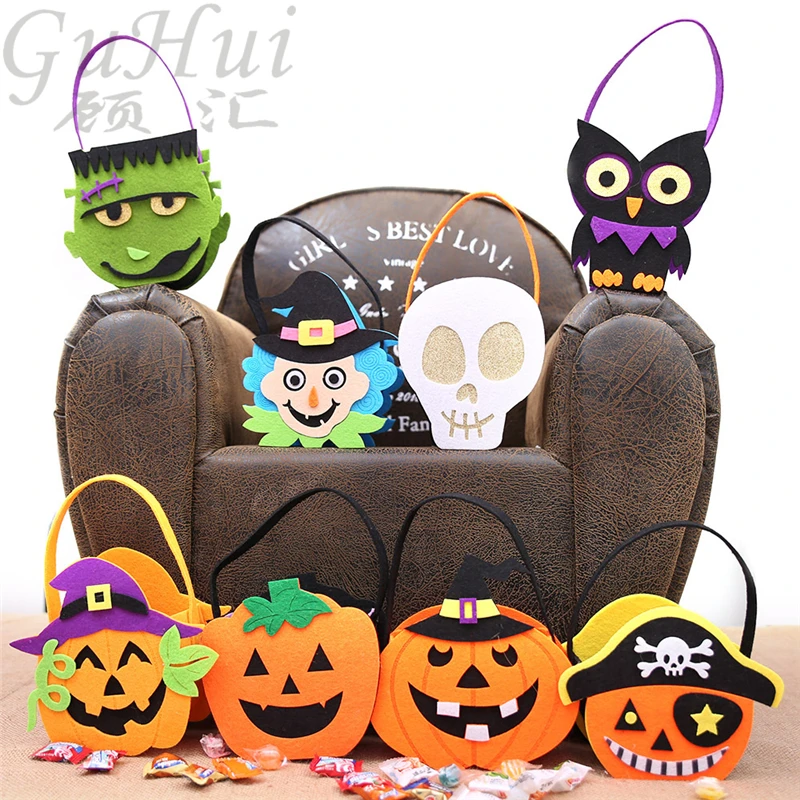 Cartoon Pirate Pumpkin Ghost Skull Black Owl Witch Portable Candy Bag Halloween Party Decoration Festival Biscuit Kids Favor 
Cartoon Pirate Pumpkin Ghost Skull Black Owl Witch Portable Candy Bag Halloween Party Decoration Festival Biscuit Kids Favor