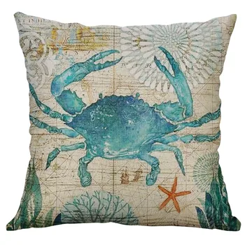 Cushion Cover New Marine Life Coral Sea Turtle Seahorse Whale Octopus Linen Blend Pillow Cover Pillowcase fundas cojines NEW
Cushion Cover New Marine Life Coral Sea Turtle Seahorse Whale Octopus Linen Blend Pillow Cover Pillowcase fundas cojines NEW