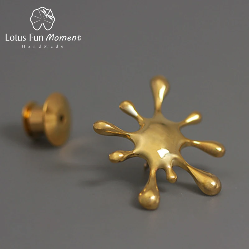 Lotus Fun Moment Real 925 Sterling Silver Natural Creative Designer Fine Jewelry Splashing Metal Brooches for Women Bijoux
Lotus Fun Moment Real 925 Sterling Silver Natural Creative Designer Fine Jewelry Splashing Metal Brooches for Women Bijoux