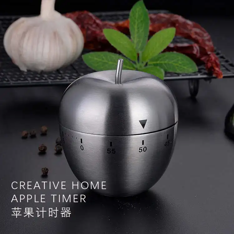 Hot sales Stainless Steel 60mins Kitchen Timers Mechanical Countdown Timer Cooking Alarm Timer Apple Shape Clock Office Supplies
Hot sales Stainless Steel 60mins Kitchen Timers Mechanical Countdown Timer Cooking Alarm Timer Apple Shape Clock Office Supplies