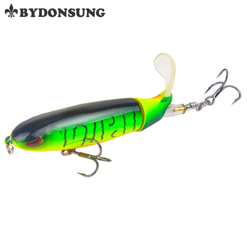 BYDONSUNG Whopper Popper 10cm 13.2g Topwater Fishing Lure Artificial Bait Hard Plopper Soft Rotating Tail Fishing Tackle Hooks
BYDONSUNG Whopper Popper 10cm 13.2g Topwater Fishing Lure Artificial Bait Hard Plopper Soft Rotating Tail Fishing Tackle Hooks