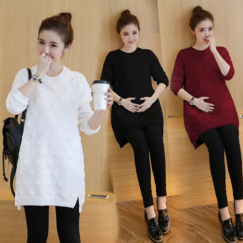 Autumn Winter Pregnancy Clothes for Pregnant Women 3D Wave Point Maternity Clothing Plus Maternity Dresses White Maternity Dress
Autumn Winter Pregnancy Clothes for Pregnant Women 3D Wave Point Maternity Clothing Plus Maternity Dresses White Maternity Dress