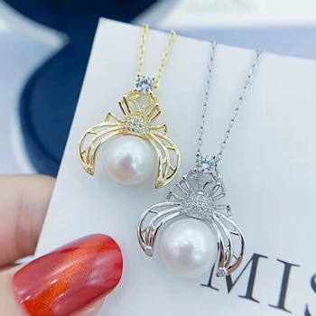 Spider 925 Sterling Silver Pendant Component Findings Settings Women's Parts for Oyster Edison Pearl Coral Jade Beads Stones
Spider 925 Sterling Silver Pendant Component Findings Settings Women's Parts for Oyster Edison Pearl Coral Jade Beads Stones