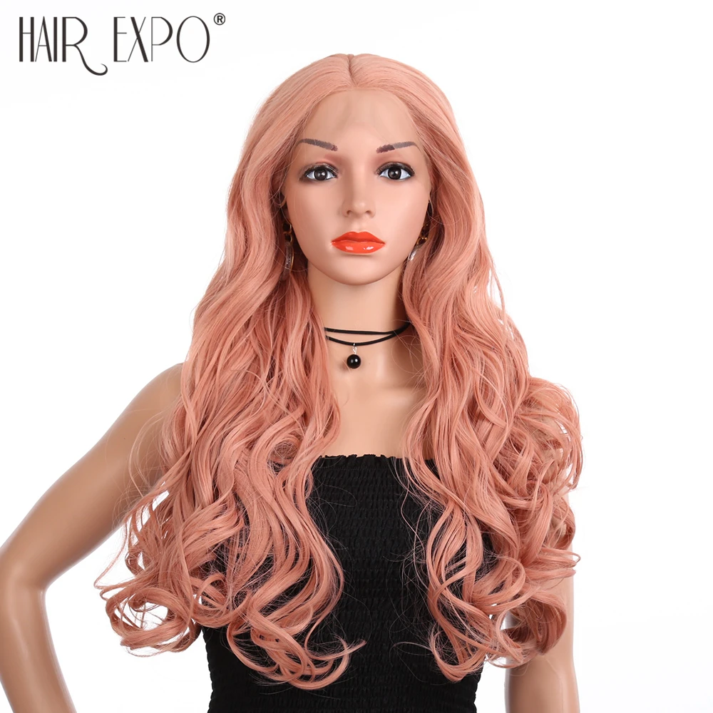 Orange Pink Lace Wig Glueless Long Natural Wavy Middle Part Synthetic Lace Front Wigs for Women Half Hand Tied Hair Expo City
Orange Pink Lace Wig Glueless Long Natural Wavy Middle Part Synthetic Lace Front Wigs for Women Half Hand Tied Hair Expo City