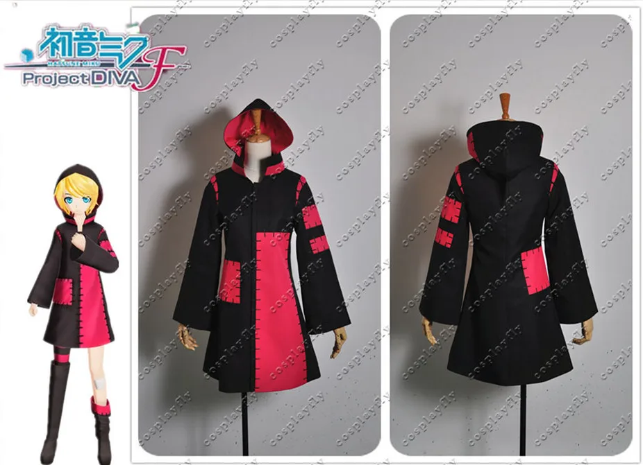 Vocaloid Hatsune Miku Project DIVA F Toykeo RIN карнавальный костюм женские толстовки на заказ платье