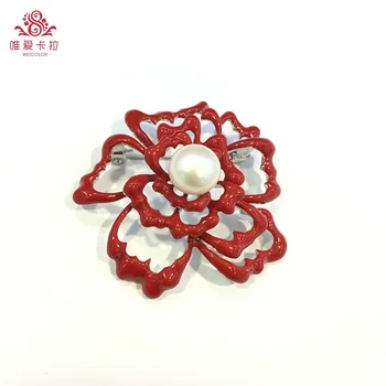 WEICOLOR Nice Red Flower Shaped White Natural Freshwater Pearl Brooch.Nice Gift For All Girls.
WEICOLOR Nice Red Flower Shaped White Natural Freshwater Pearl Brooch.Nice Gift For All Girls.