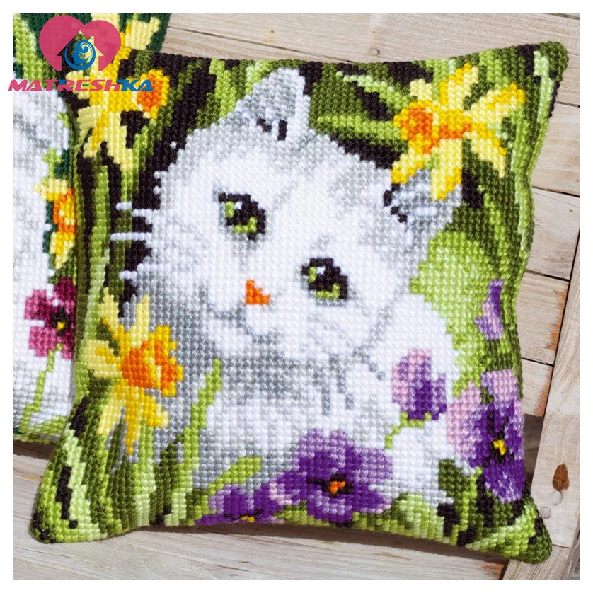 cross stitch pillow kit DMC counted cross stitch patterns DIY Cushions cross stitch cat canvas printed needlework Diy Yarn kits
cross stitch pillow kit DMC counted cross stitch patterns DIY Cushions cross stitch cat canvas printed needlework Diy Yarn kits