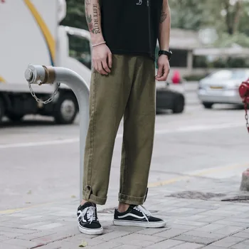 2018 Newest Men's Fashion Solid Color Washed Cloth Wide Leg Casual Cotton Pants Loose Black/Army Green Trousers Plus Size M-2XL
2018 Newest Men's Fashion Solid Color Washed Cloth Wide Leg Casual Cotton Pants Loose Black/Army Green Trousers Plus Size M-2XL