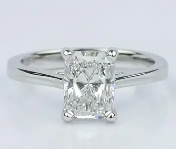 Romantic wedding ring in 18K gold with 9*7mm 2.5ct radiant cut moissanites stone engagement ring
Romantic wedding ring in 18K gold with 9*7mm 2.5ct radiant cut moissanites stone engagement ring