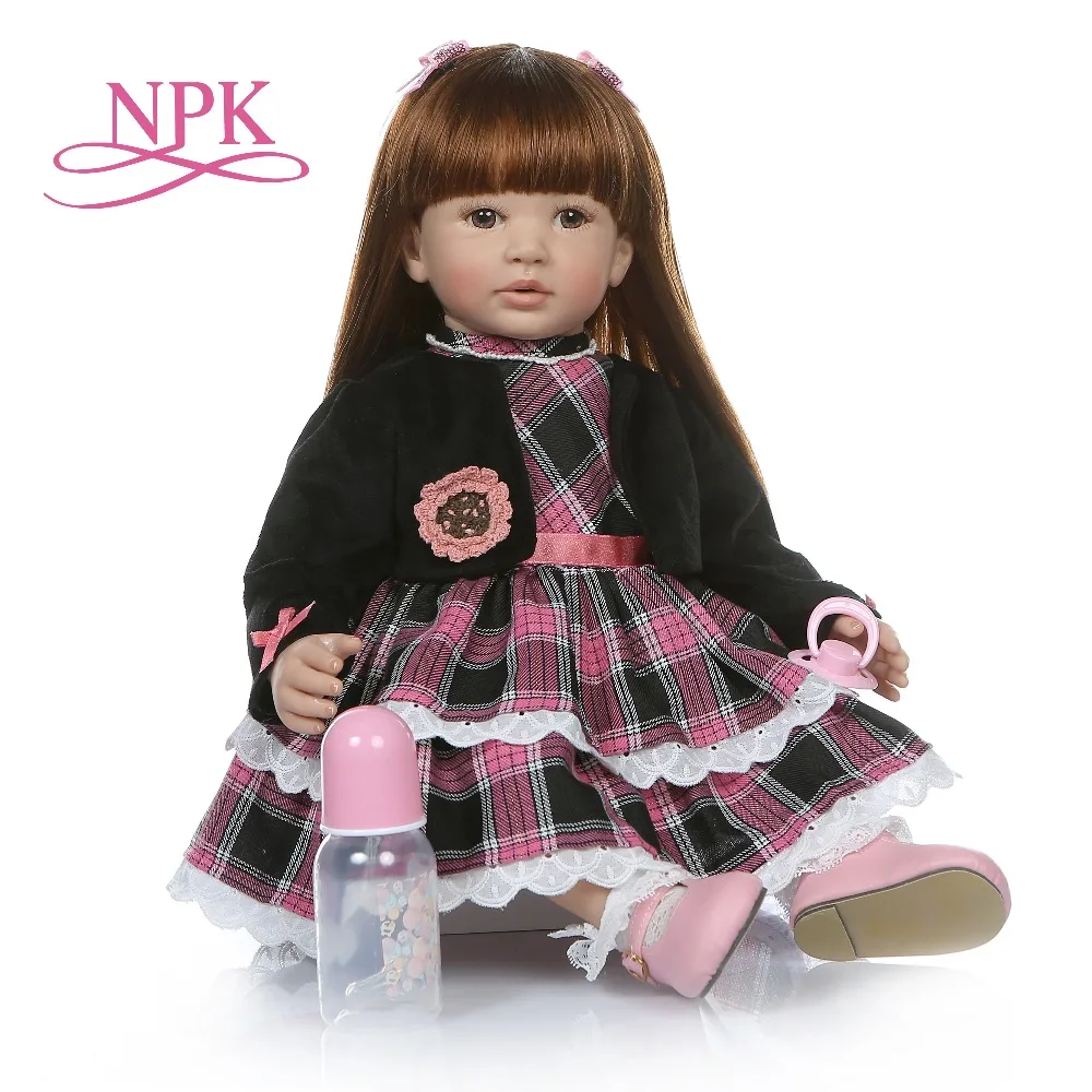 6 Month real baby size 60CM reborn toddler girl realistic soft silione vinyl bebe doll reborn long straight hair education toy
6 Month real baby size 60CM reborn toddler girl realistic soft silione vinyl bebe doll reborn long straight hair education toy