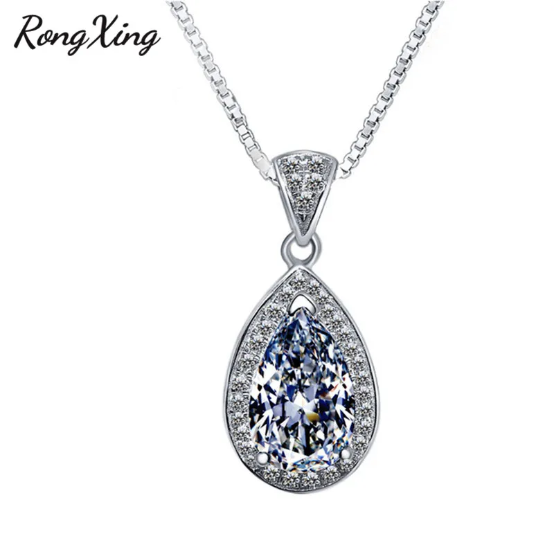 RongXing Classic Water Drop White/Purple/Yellow Zircon Pendant Necklaces For Women 925 Sterling Silver Filled CZ Necklace HP070
RongXing Classic Water Drop White/Purple/Yellow Zircon Pendant Necklaces For Women 925 Sterling Silver Filled CZ Necklace HP070