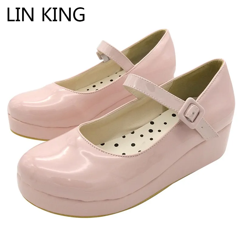 LIN KING Danganronpa Nanami Chiaki Anime Cosplay shoes Lolita Sweet Lady wedge Shoes Round Toe Buckle Women Pumps Plus Size 43
LIN KING Danganronpa Nanami Chiaki Anime Cosplay shoes Lolita Sweet Lady wedge Shoes Round Toe Buckle Women Pumps Plus Size 43