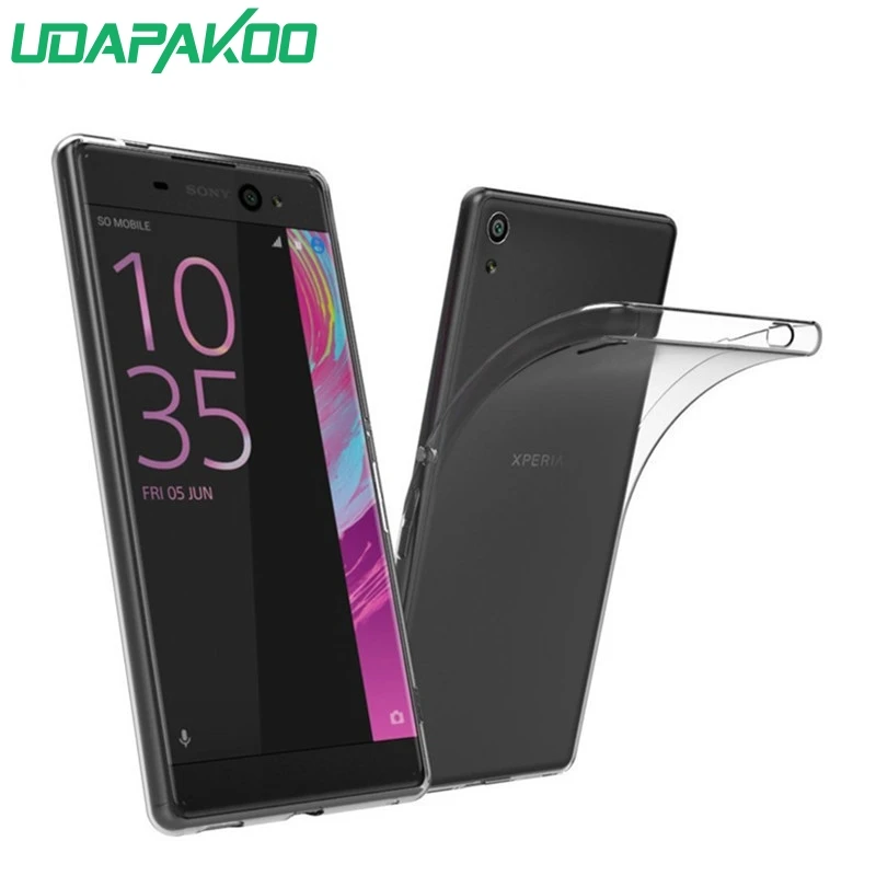 Ультратонкий Мягкий ТПУ гелевый Прозрачный чехол для Sony Xperia XZ Premium/XA1 XA2 Ультра