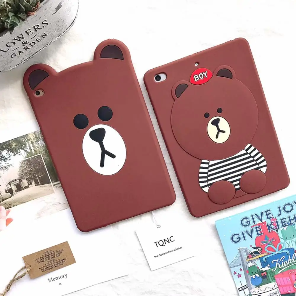 Brown Bear Kids Shockproof case for IPad 9.7 2017 2018 Pro 9.7 10.5 Air 2 iPad 2 3 4 5 6 Mini 1 2 3 4 tablet Soft Silicon cover
Brown Bear Kids Shockproof case for IPad 9.7 2017 2018 Pro 9.7 10.5 Air 2 iPad 2 3 4 5 6 Mini 1 2 3 4 tablet Soft Silicon cover