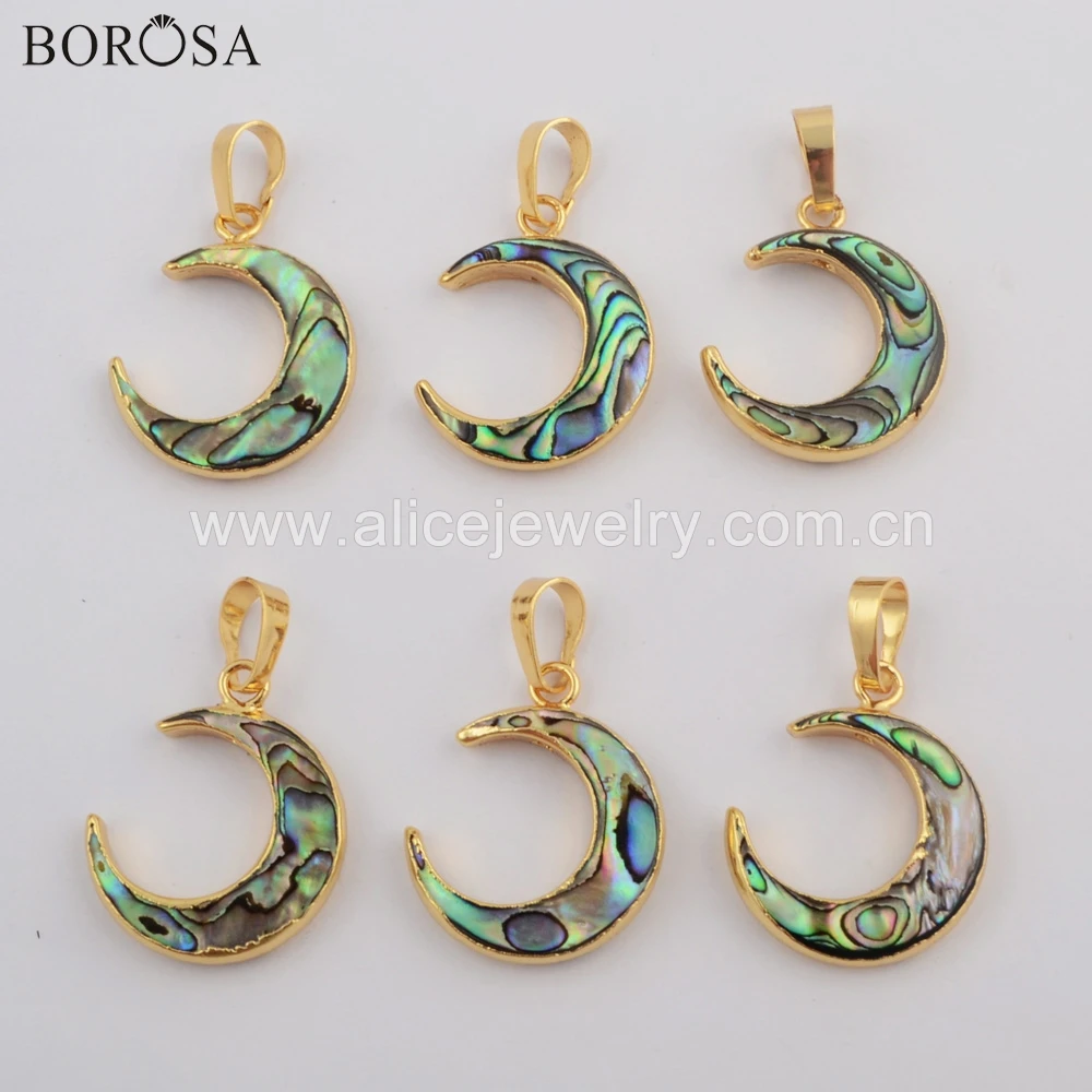BOROSA 5/10PCS Gold Filled Crescent Abalone Shell Pendant Beads Horn Moon Natural Shell Pendant Necklace Jewelry G1768 G1769
BOROSA 5/10PCS Gold Filled Crescent Abalone Shell Pendant Beads Horn Moon Natural Shell Pendant Necklace Jewelry G1768 G1769